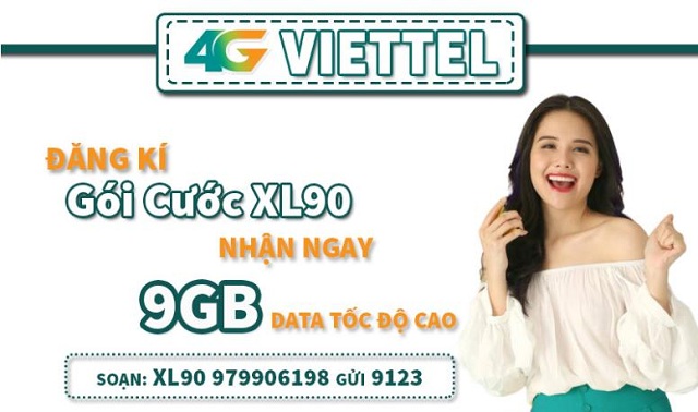 Cách đăng ký gói cước 4G 90K của Viettel