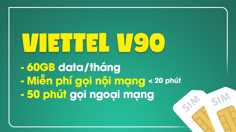 Gói cước V90 là gói ưu đãi Data của Viettel